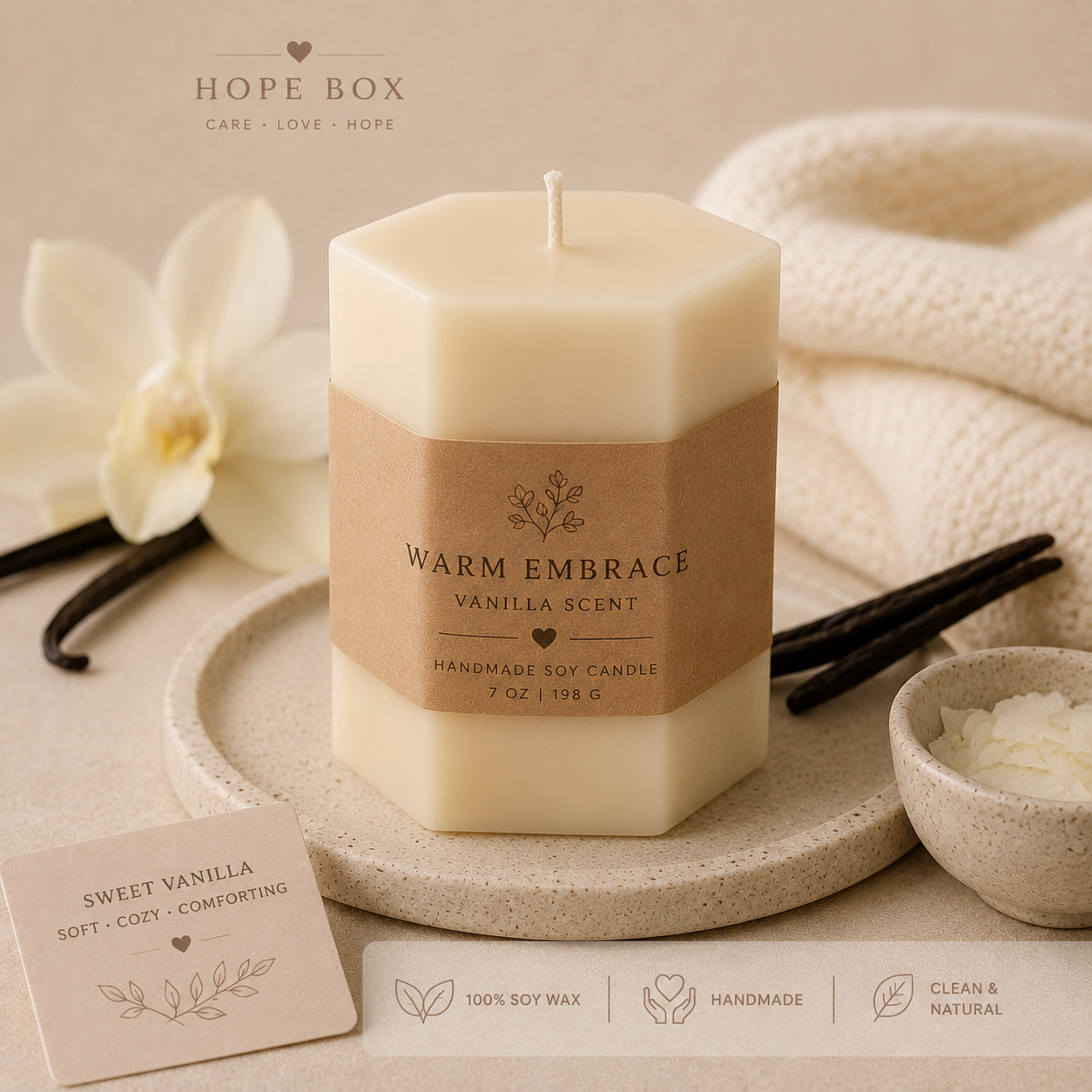 Warm Embrace | Vanilla Soy Candle